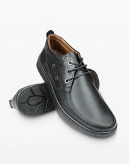 حذاء طبي رسمي برباط - أسود