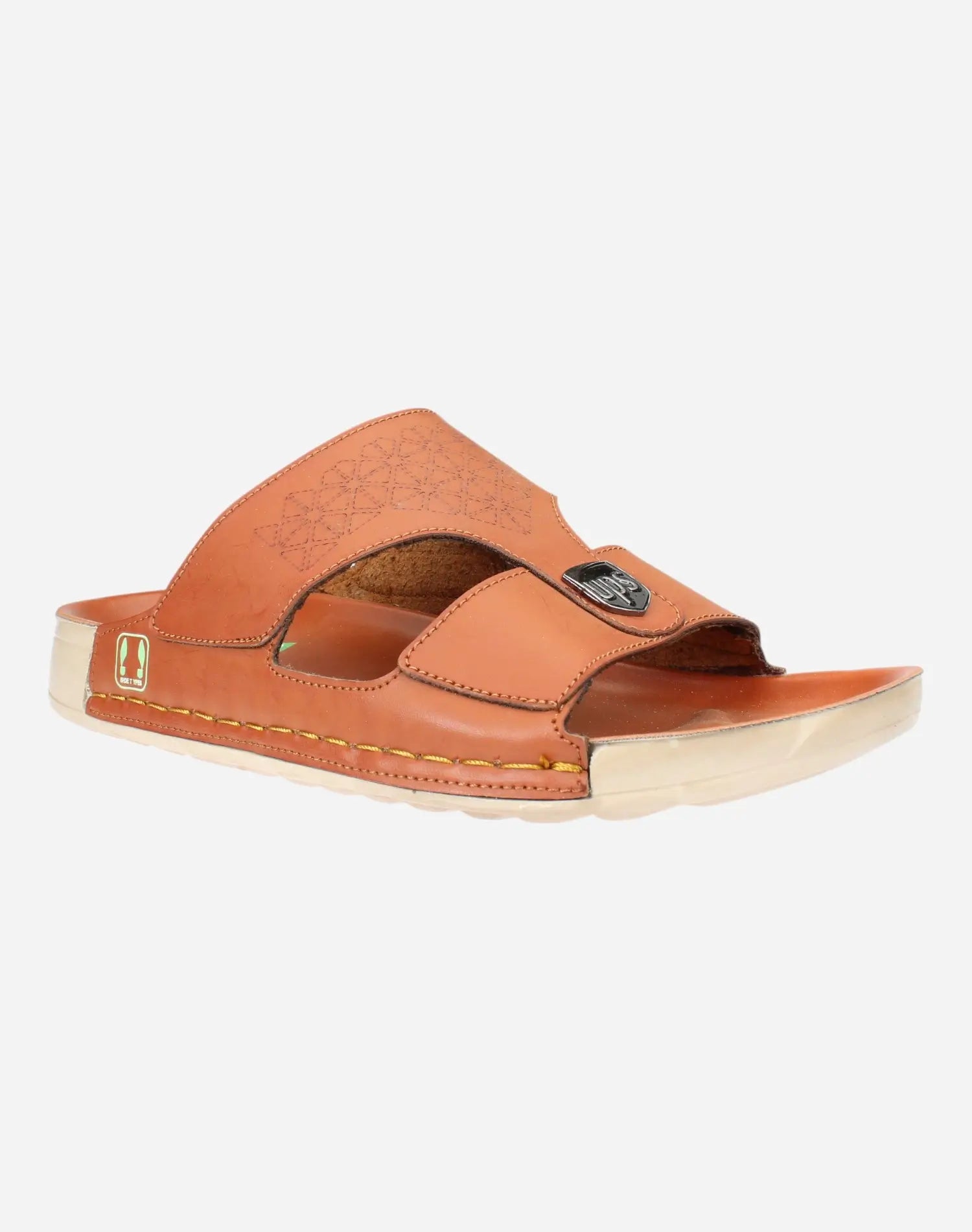 Gulf-slippers-with-laser-engraving-camel-color-Image