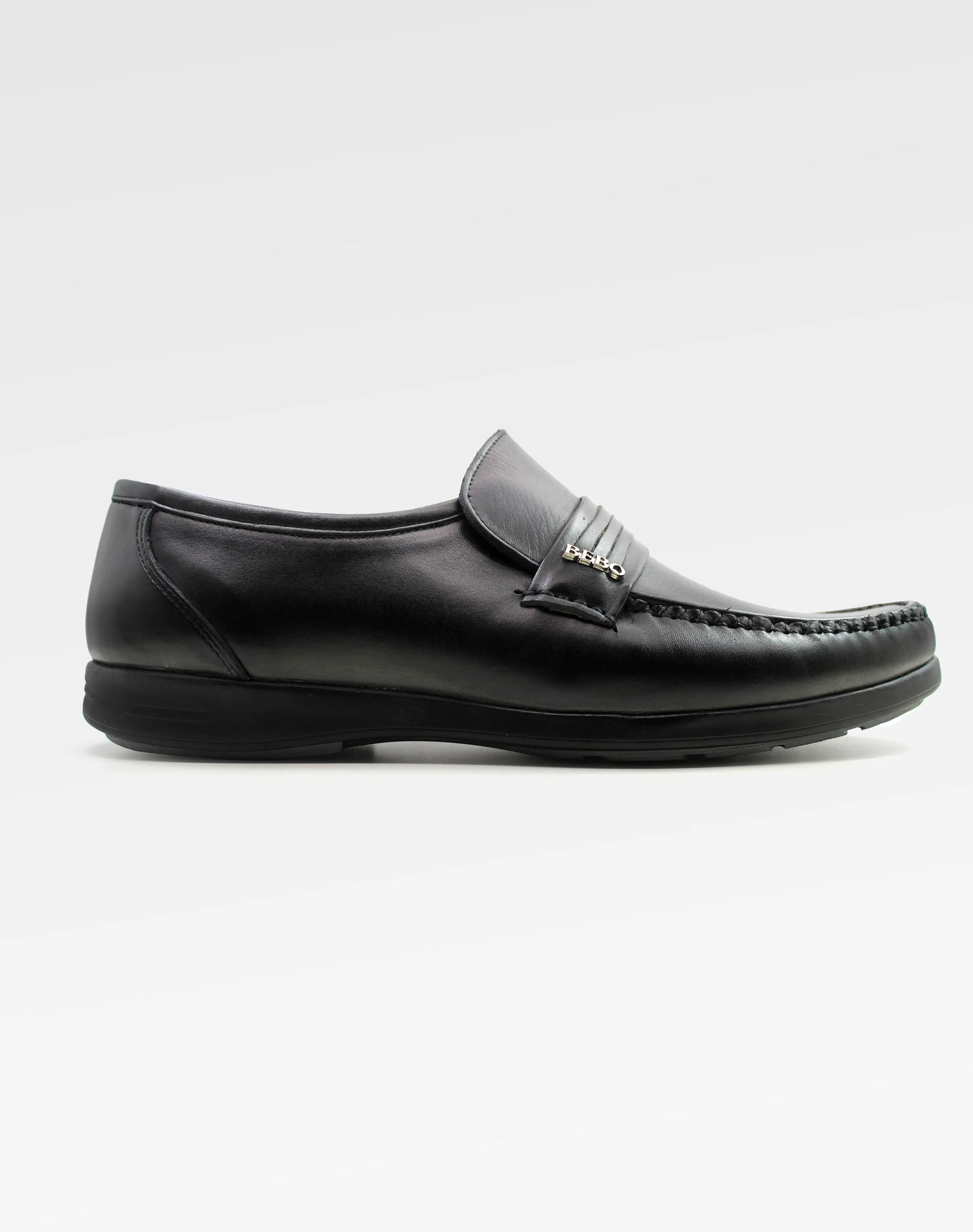 حذاء رجالي رسمي فاخر - أسود - صورة جانبية