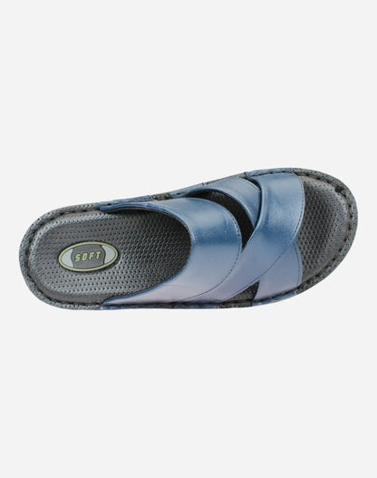 Men-Casual-Slippers-Navy-blue-Image-from-Top