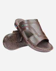 Men-Genuine-Leather-Slippers-brown-color-Image-of-the-sole