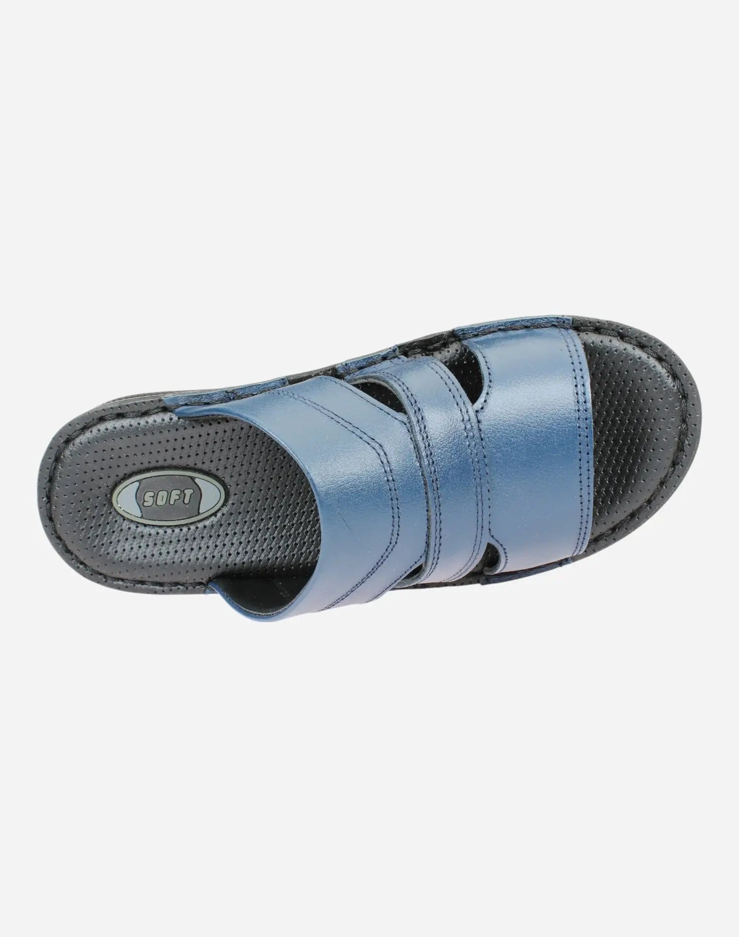 Men-Stylish-Medical-Slippers-navy-blue-Image-from-Top