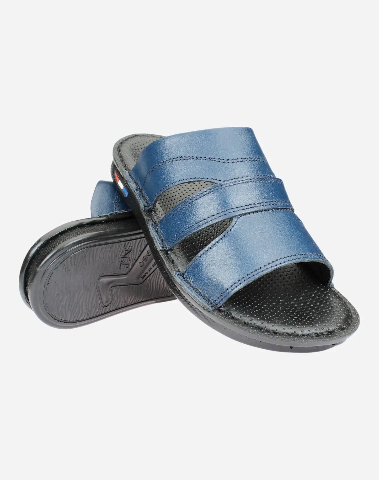 Men-Stylish-Medical-Slippers-navy-blue-Image-of-the-sole