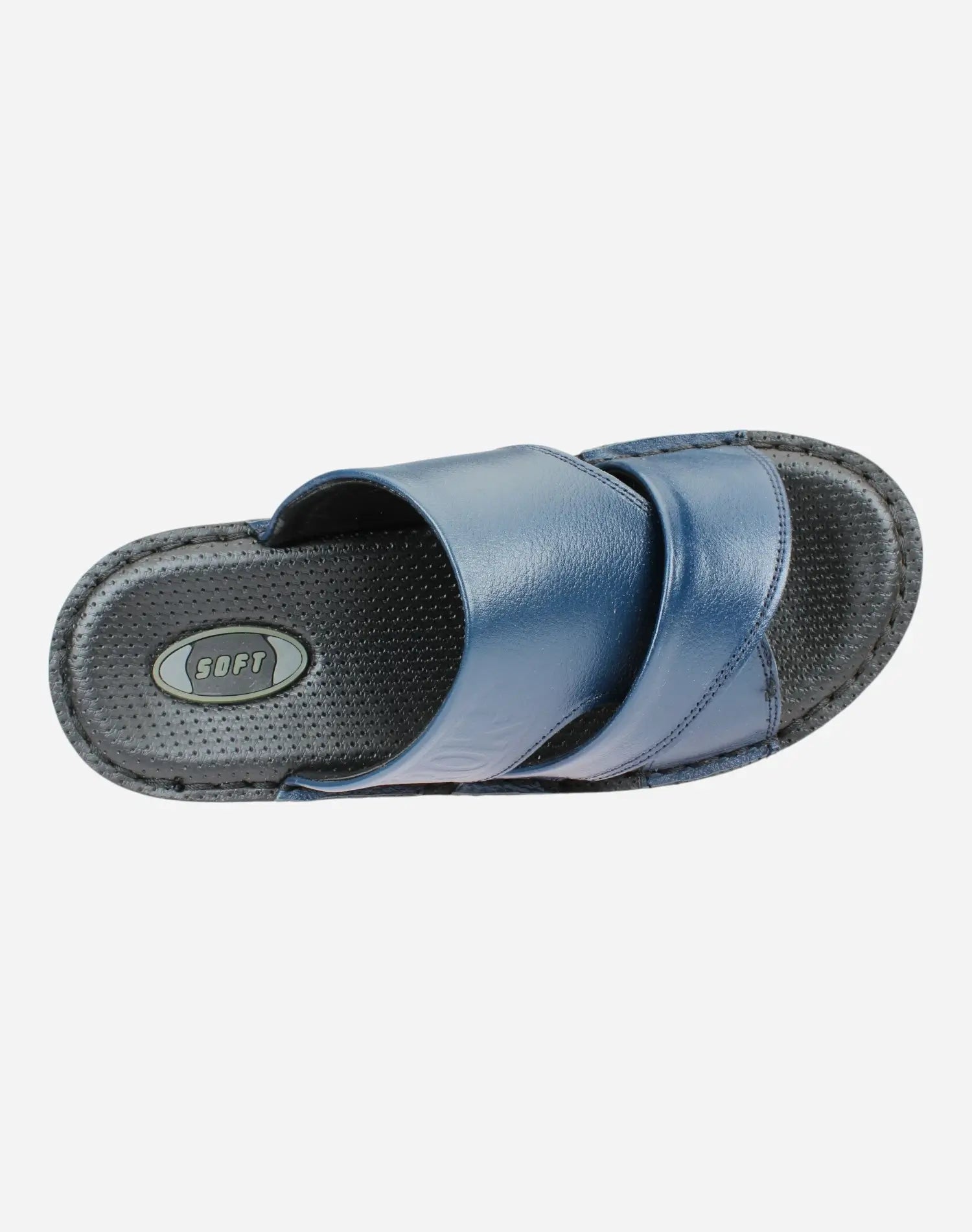 Men's-Casual-Comfortable-Slippers-Navy-Image-from-Top