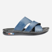 Men's-Casual-Comfortable-Slippers-Navy-Image-from-the-right-side