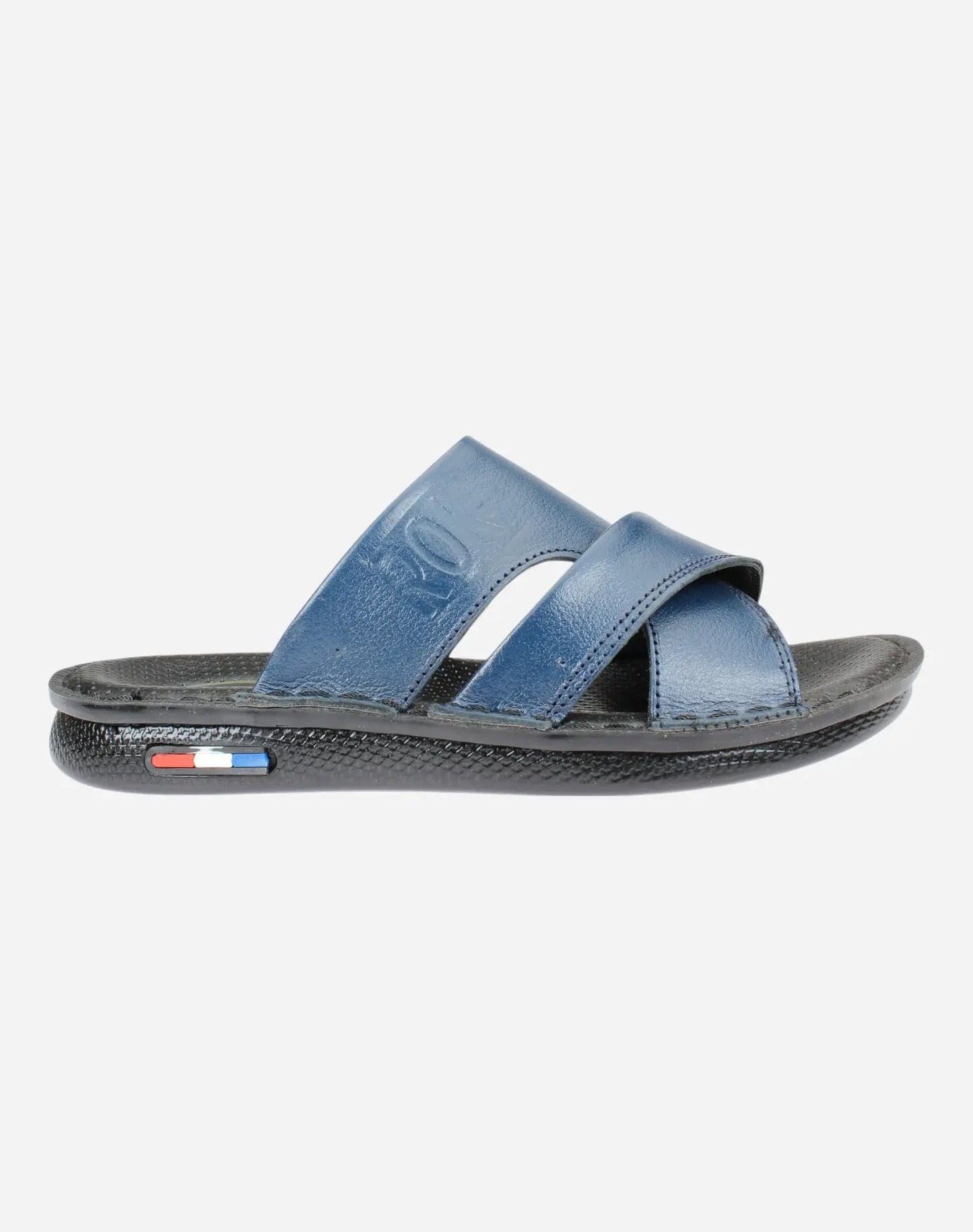 Men's-Casual-Comfortable-Slippers-Navy-Image-from-the-right-side