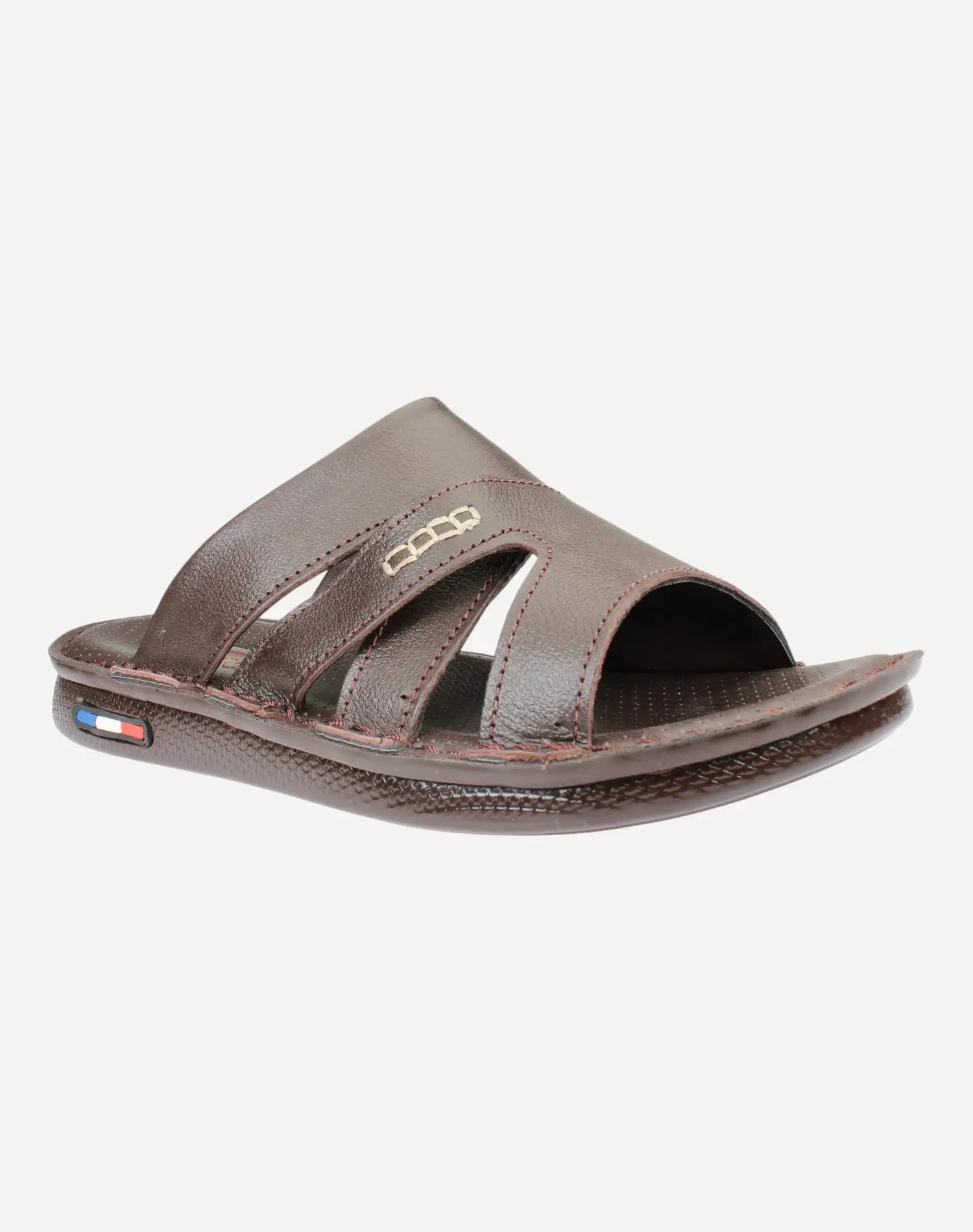 Practical-and-comfortable-men-slippers-brown-color-Image