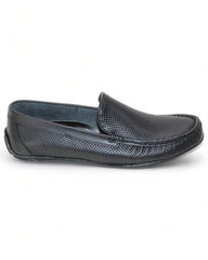 حذاء مريح رجالي سهل الارتداء - أسود - صورة جانبية